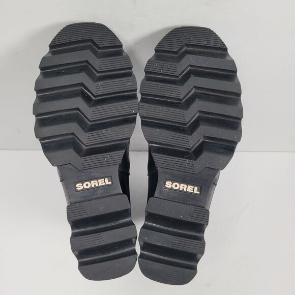 Sorel Women's Black Joan Of Arctic Wedge III Chelsea Boots NL4355-010 US Size 5 - Picture 7 of 10